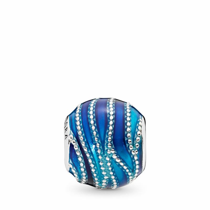 Pandora Australia Blue Swirls Charm - Sterling Silver | VPDMWC134